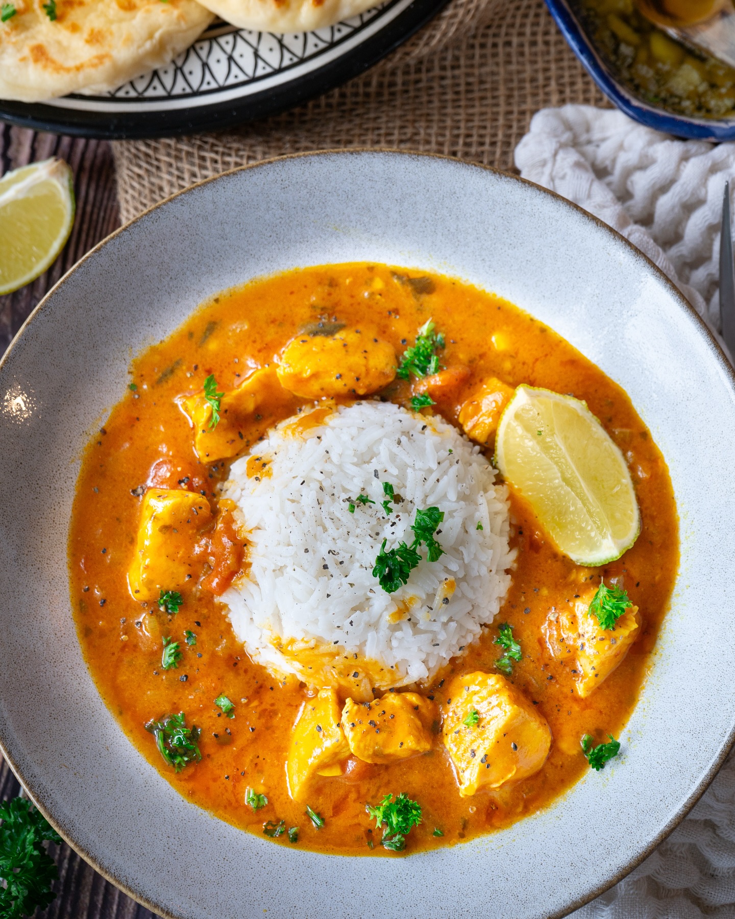Hähnchen-Curry mit Kokosmilch