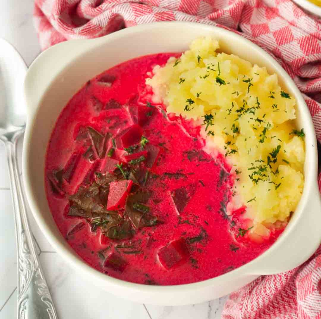 Rote Beete Sommersuppe