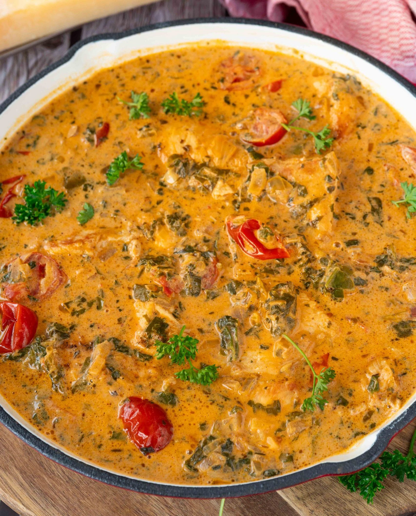 Cremiges Hähnchen in Ricotta-Parmesan-Soße