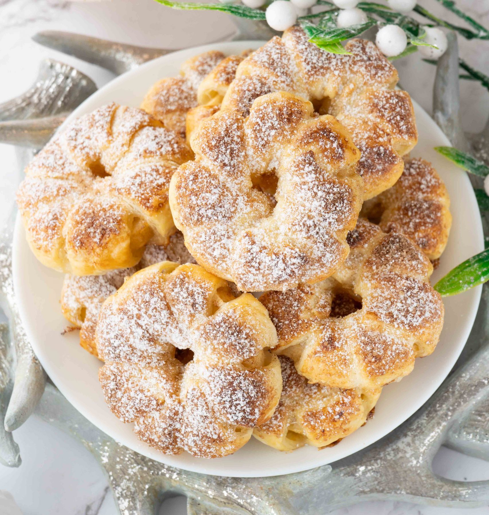 Blätterteig-Apfelringe