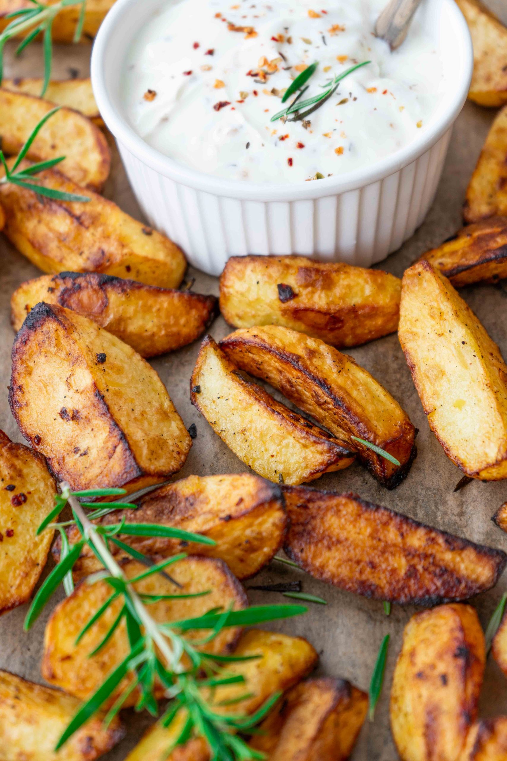 Rosmarin-Thymian Ofenkartoffeln