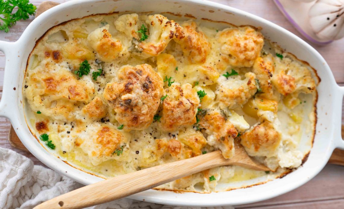 Kartoffel-Blumenkohl-Auflauf