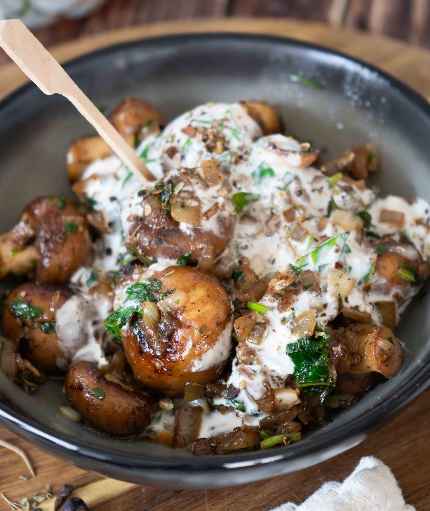 Champignons wie vom Weihnachtsmarkt